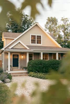 Charming single-family home with landscaped front yard representing Military mortgage programs, investment property financing, home equity cash access, military mortgage programs, and investment property financing for homebuyers, veterans, and real estate investors seeking residential financing opportunities.